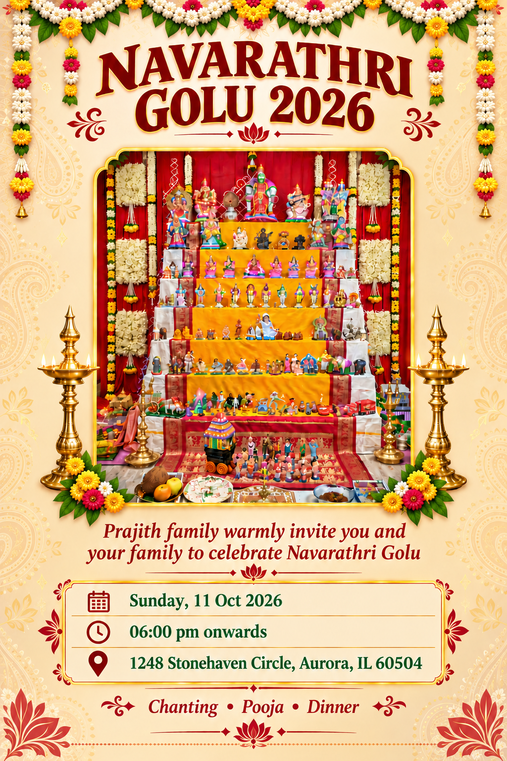 Navarathri Golu 2026 invitation